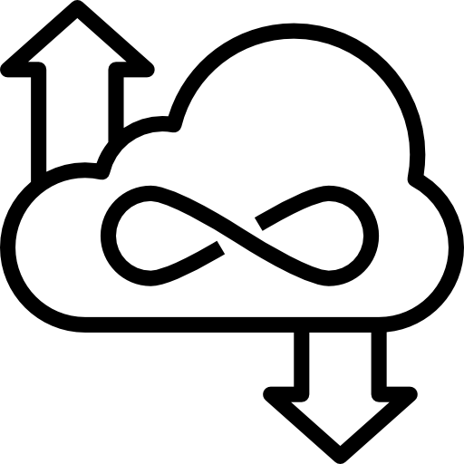 Cloud and DevOps icon
